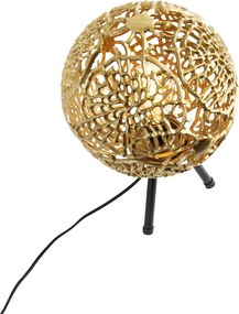 Lampa stołowa art deco trójnóg złota - Maro