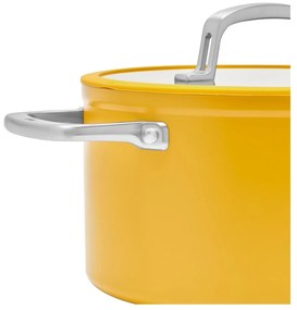 Garnek aluminiowy z pokrywką/z nieprzywierającą powierzchnią odpowiedni na indukcję 5,5 l Meda 3.0 – FABINI