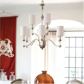 Hinkley HK-SUSSEX9 - Żyrandol na łańcuchu SUSSEX 9xE14/40W/230V matowy chrom