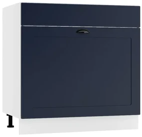 Szafka pod zlew 80 ADELE D80ZL S/1 granatowa mat STOLKAR