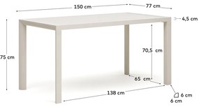 Aluminiowy stół ogrodowy 77x150 cm Culip – Kave Home