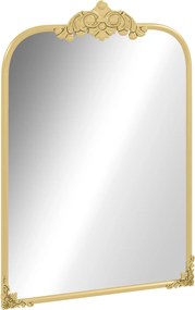 HOMCOM Stylowe Lustro Ścienne, 60x3x87cm, Złoty Kolor