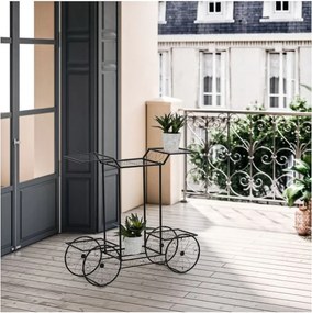 STILISTA Kwietnik, wózek, 77 x 75 x 28 cm, stal