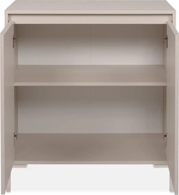 Beżowa komoda Korsika 81 cm, dwudrzwiowa
