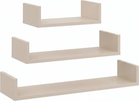 Zestaw 3 kaszmirowych półek wiszących modułowych C5-H32