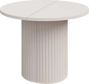 Stół rozkładany BOLLA Odcienie beżu do Salonu Jadalni 100-188 x 100 x 75 cm, Owalny