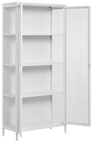 Biała metalowa witryna 80x175 cm Brisbane – House Nordic