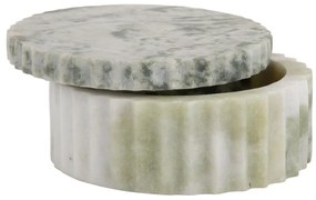 Jasnozielony kamienny pojemnik dekoracyjny ø 15x6 cm Marble – PT LIVING