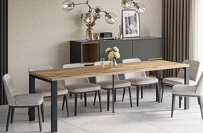 Stół do jadalni w stylu industrialnym Garant dąb wotan