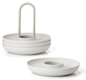 Metalowe kieliszki na jajka zestaw 4 szt. Singles – Zone