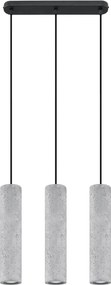 Industrialna lampa wisząca betonowa - 5X EX573 S7-C52