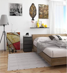 Komoda AKORD CL4 Grafit Szary 40 cm 4 szuflady kolor Grafit Szary mat 40x35x74 cm