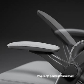 Fotel biurowy, ergonomiczny Diablo V-Light, szary