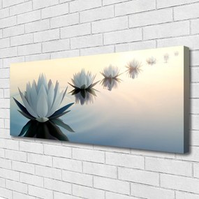 Obraz canvas na ścianę Szlachetny Grzybień Biały