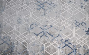 Dywan akrylowy 3 D Experience szaro-niebieski 80 cm x 150 cm