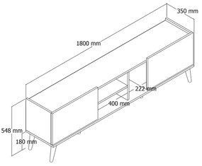 Stolik pod telewizor Lotus Oak