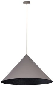 Vesuvio 70 taupe czarny lampa wisząca duży stożek, średnic 70cm