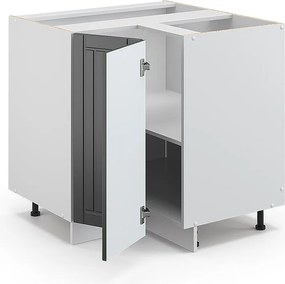 Szafka narożna antracytowy domek wiejski 80.5x60x82 fame-line