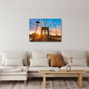 Obraz na szkle - Brooklyn Bridge, Manhattan, New York (70x50 cm)