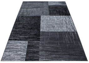 Dywan nowoczesny Plus prostokąty czarno-szare 160 cm x 230 cm