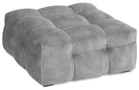 Szary aksamitny puf Windsor &amp; Co Sofas Vesta