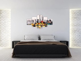 Obraz - Obraz przedstawiający duże miasto (125x70 cm)