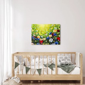 Obraz dzikich kwiatów (70x50 cm)