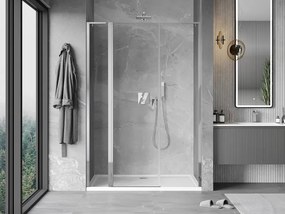 Mexen Mist L drzwi prysznicowe uchylne 140 cm, transparent, chrom - 8A4L-140-001-01-00