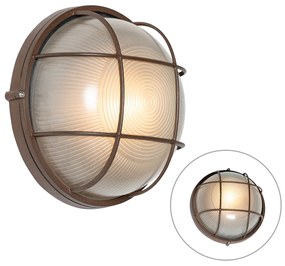 Zewnetrzna Industrialna lampa ścienna zewnętrzna rdzawo-brązowa IP44 - HannekePrzemysłowy Oswietlenie zewnetrzne