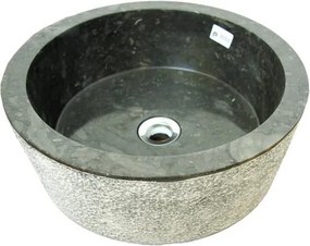 DIVERO Umywalka nablatowa z naturalnego kamienia Palermo