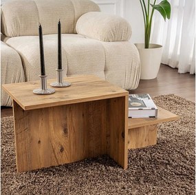 Drewniany stolik kawowy "Harmony" 80 x 40 x 40 cm - sosna atlantycka