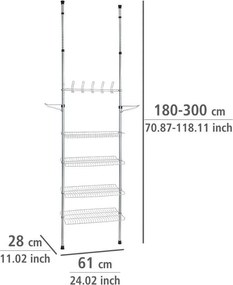 Teleskopowy organizer na ubrania APOLLON, stojak do przedpokoju, WENKO