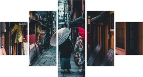 Obraz - Spacer po Tokio (125x70 cm)