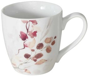 Porcelanowy kubek ze wzorem kwiatów, BERNADA, 480 ml