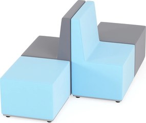 Siedziska piankowe do przedszkoli i sal sensorycznych - zestaw Tobo Junior 11