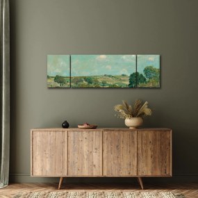 Obraz - Alfred Sisley,  Meadow, reprodukcje (170x50 cm)