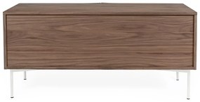 Brązowa komoda w dekorze drewna orzecha Woodman Flop, 65x120 cm