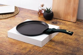 Zielona granitowa patelnia do naleśników 25cm R8-G55