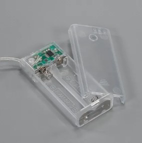 Świąteczna gwiazda LED z liny, ciepła biel, 26 cm, timer