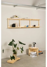 Regał ścienny z litego drewna sosnowego w naturalnym kolorze 192x47,5 cm Groove – Karup Design