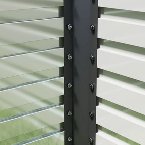 Outsunny Wysokie Grządki, otwarte dno, malowana proszkowo stal, 240 x 60 x 60 cm, Ciemnoszary