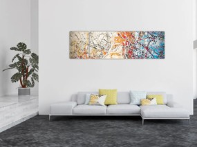 Obraz - Mozaikowa abstrakcja (170x50 cm)