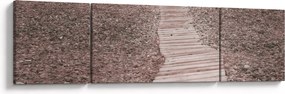 Obraz - Plaża żwirowa (170x50 cm)