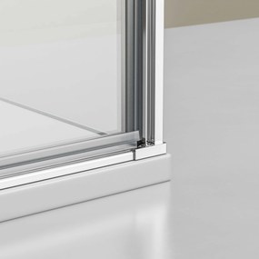 Ścianka prysznicowa narożna EX4168 mm - Prawdziwe szkło Nano - Podnoszone/opuszczane drzwi na zawiasach - 90 x 90 x 195 cm