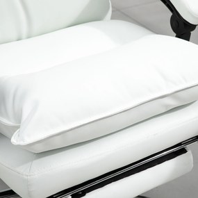 Vinsetto Krzesło biurowe z regulacją wysokości Krzesło do biurka Krzesło obrotowe 90°–155° Oparcie PU | Aosom PL