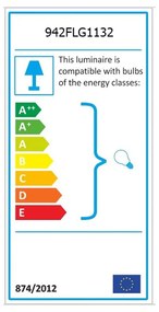 Lampa sufitowa w biało-brązowym kolorze ze szklanym kloszem ø 15 cm Atmaca – Opviq lights