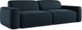 4-osobowa kanapa modułowa - z tkaniny strukturalnej - królewski niebieski - OMAO