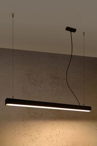 Czarna lampa wisząca z modułem LED 3000 K - EX613-Pini