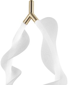 LAMPA WISZĄCA LED G013-1CP BIAŁY/ZŁOTY