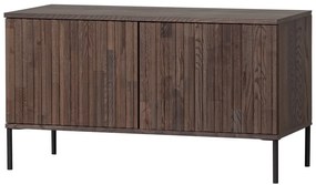 Brązowa szafka pod TV w dekorze jesionu 100x56 cm Gravure – WOOOD